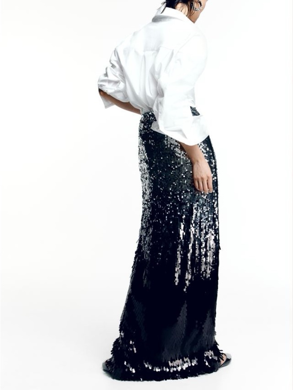 Sequin Maxi Skirt